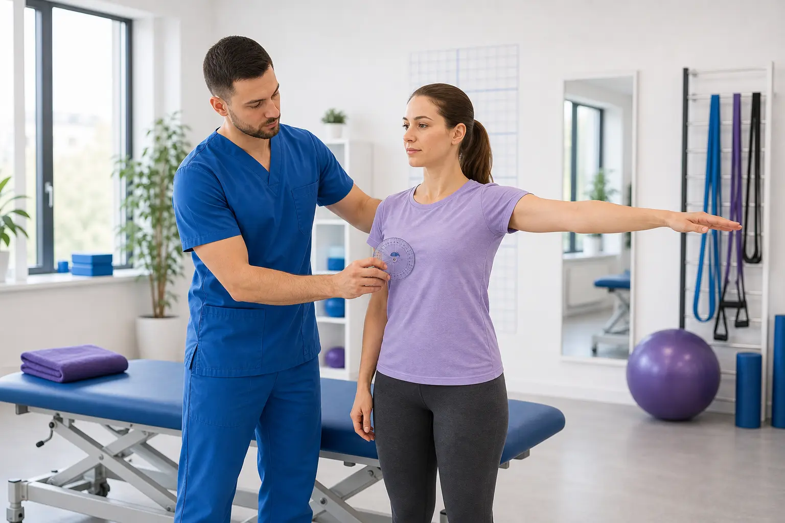 Evaluare înainte de exerciții la Kineto Clinic Pitesti